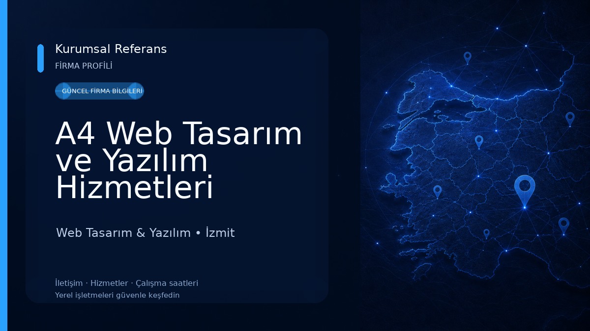 A4 Web Tasarım ve Yazılım Hizmetleri Web Tasarım & Yazılım