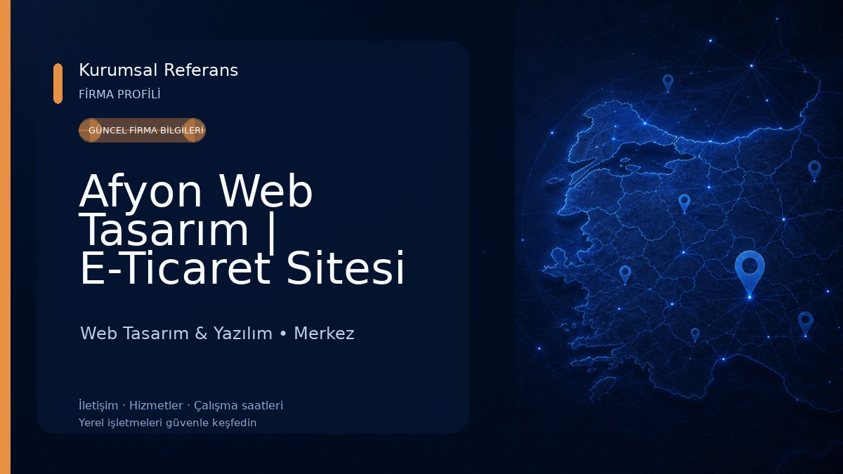 Afyon Web Tasarım | E-Ticaret Sitesi Tasarımı | SEO Çalışması | Grafik Tasarım Web Tasarım & Yazılım