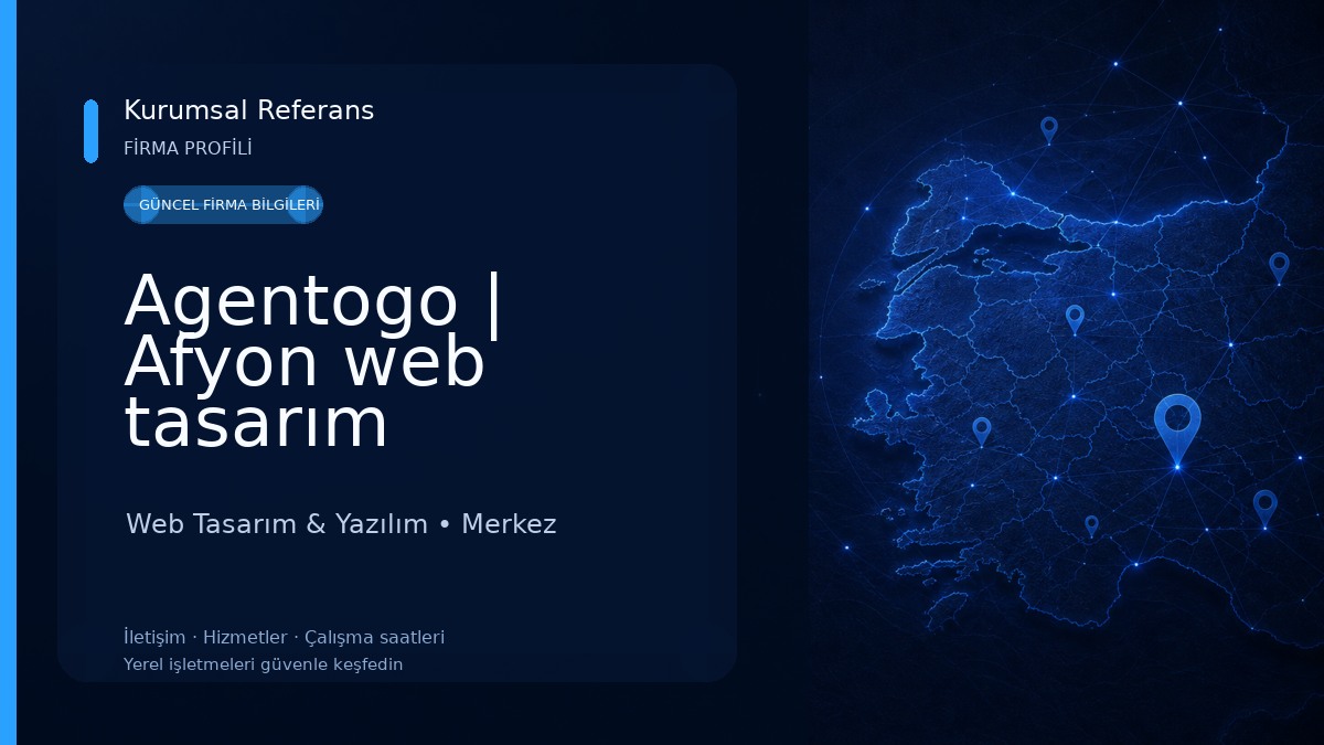 Agentogo | Afyon web tasarım Web Tasarım & Yazılım