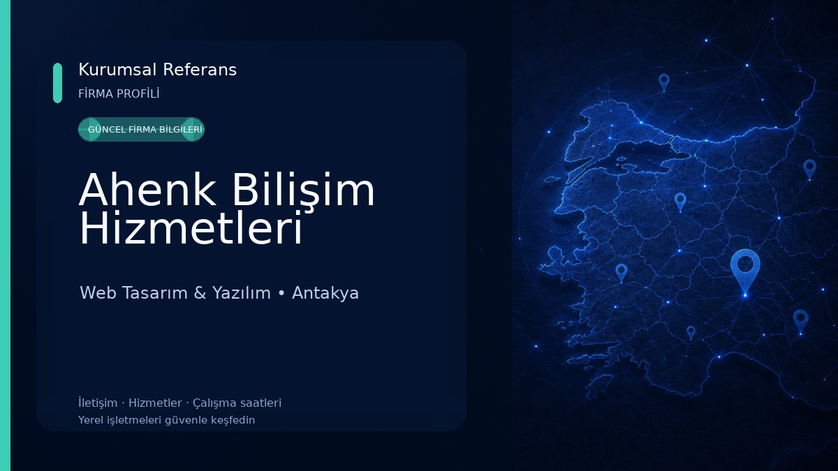 Ahenk Bilişim Hizmetleri Web Tasarım & Yazılım