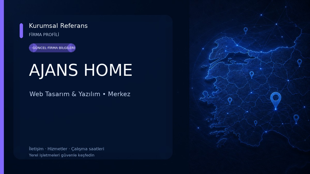 AJANS HOME Web Tasarım & Yazılım