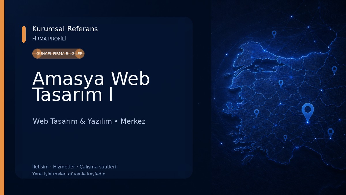 Amasya Web Tasarım l