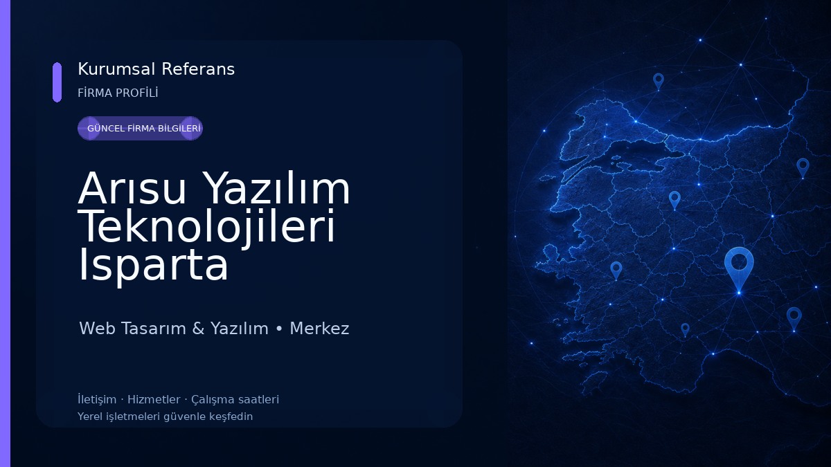 Arısu Yazılım Teknolojileri Isparta