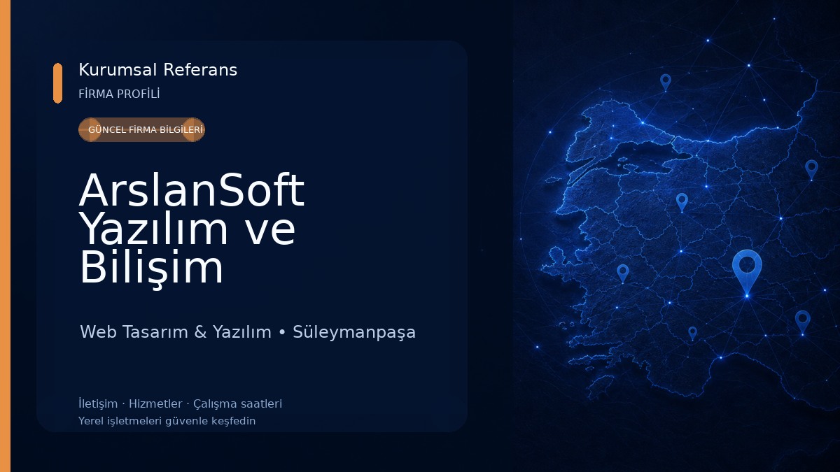 ArslanSoft Yazılım ve Bilişim Teknolojileri 