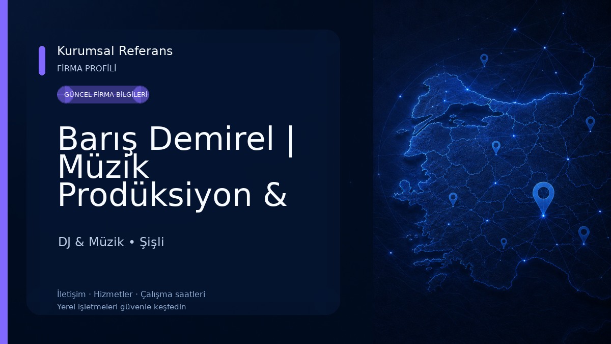 Barış Demirel | Müzik Prodüksiyon & Dağıtım DJ & Müzik