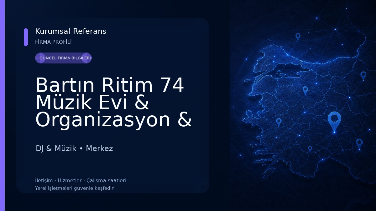 Bartın Ritim 74 Müzik Evi & Organizasyon & Kayıt Stüdyosu 
