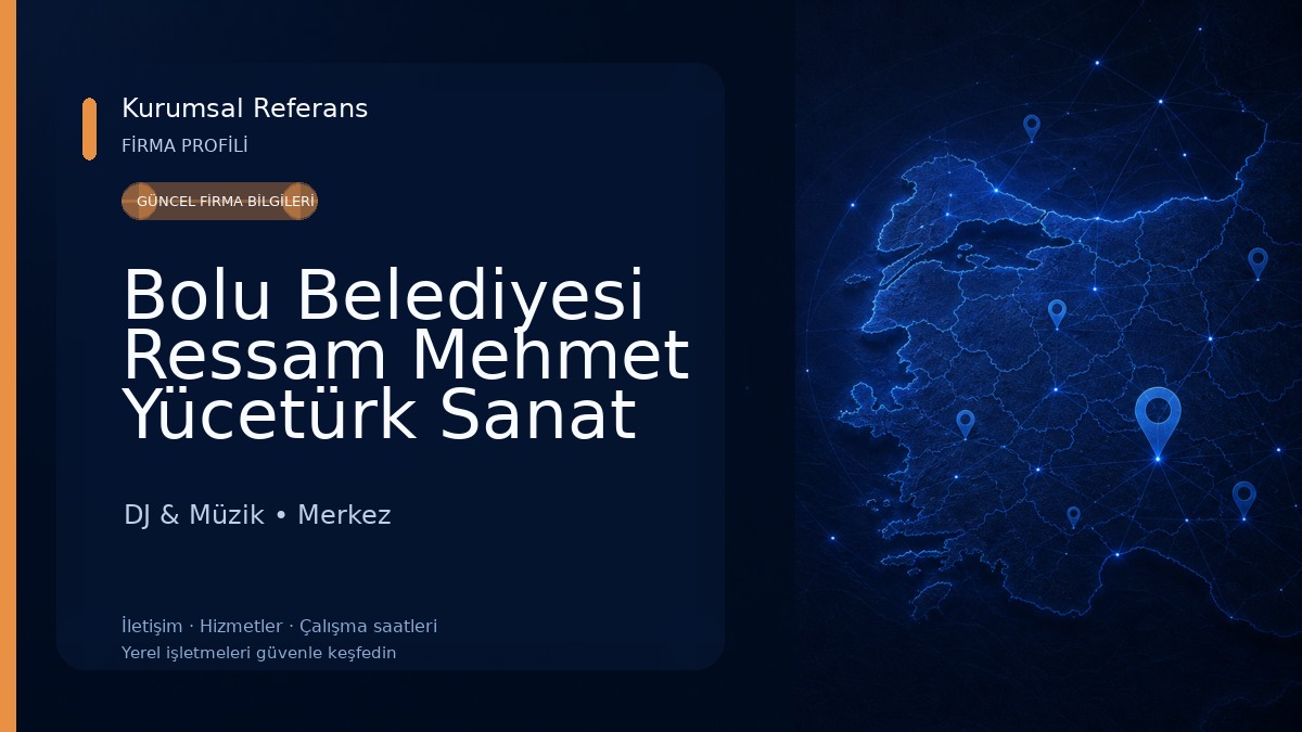 Bolu Belediyesi Ressam Mehmet Yücetürk Sanat Merkezi DJ & Müzik