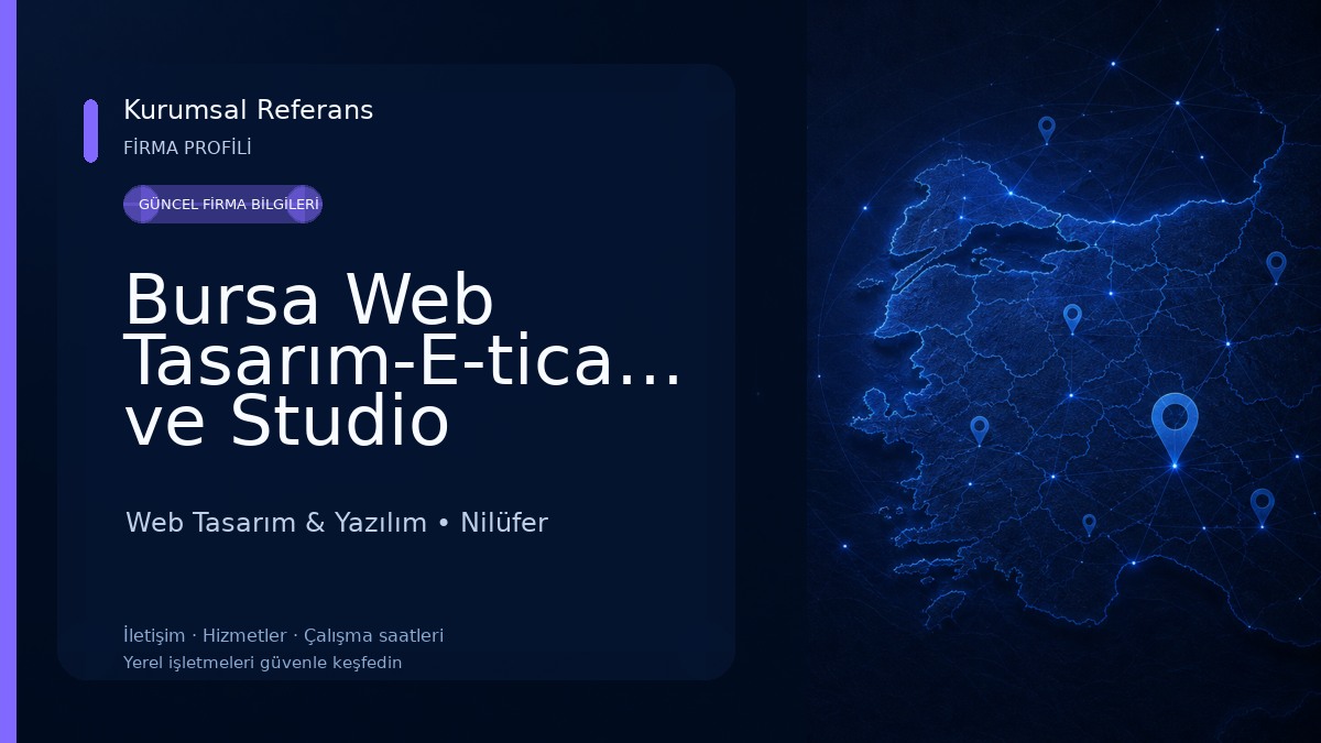 Bursa Web Tasarım-E-ticaret ve Studio Hizmetleri Developadam Web Tasarım & Yazılım