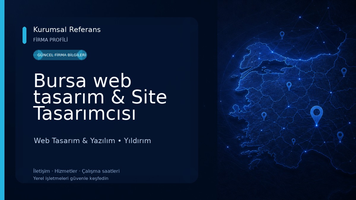 Bursa web tasarım & Site Tasarımcısı Web Tasarım & Yazılım
