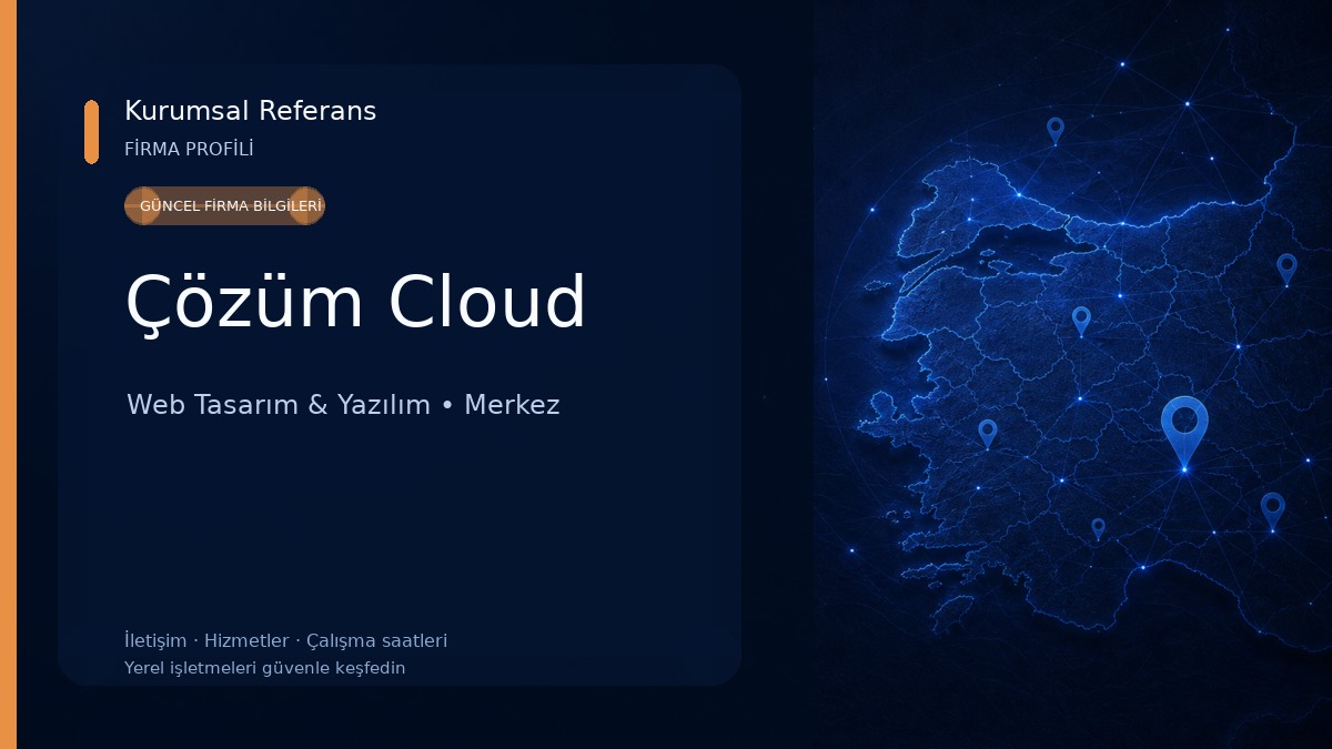 Çözüm Cloud Web Tasarım & Yazılım