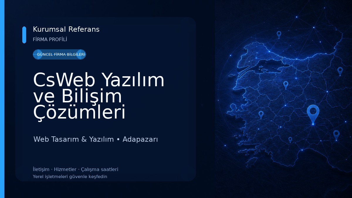CsWeb Yazılım ve Bilişim Çözümleri Web Tasarım & Yazılım