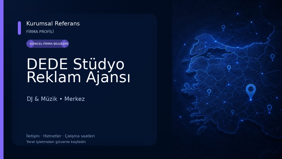 DEDE Stüdyo Reklam Ajansı DJ & Müzik