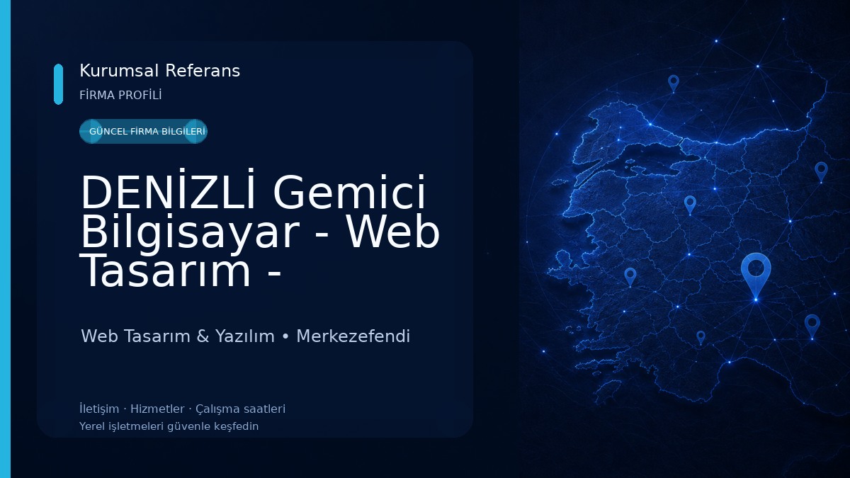 DENİZLİ Gemici Bilgisayar - Web Tasarım - Donanım- Yazılım - E-Ticaret- Bilgisayar Tamiri Web Tasarım & Yazılım