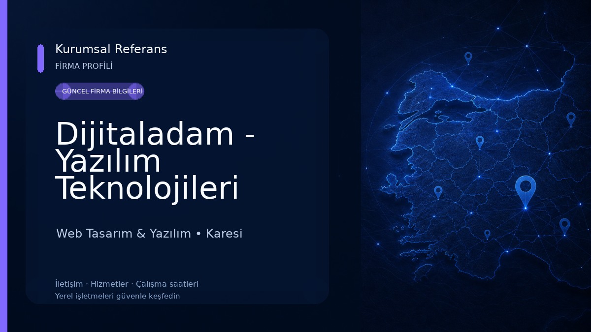 Dijitaladam - Yazılım Teknolojileri