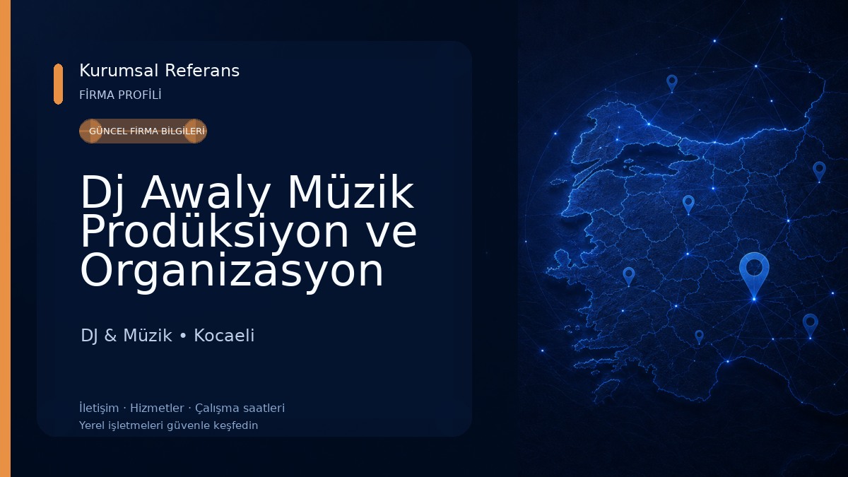 Dj Awaly Müzik Prodüksiyon ve Organizasyon