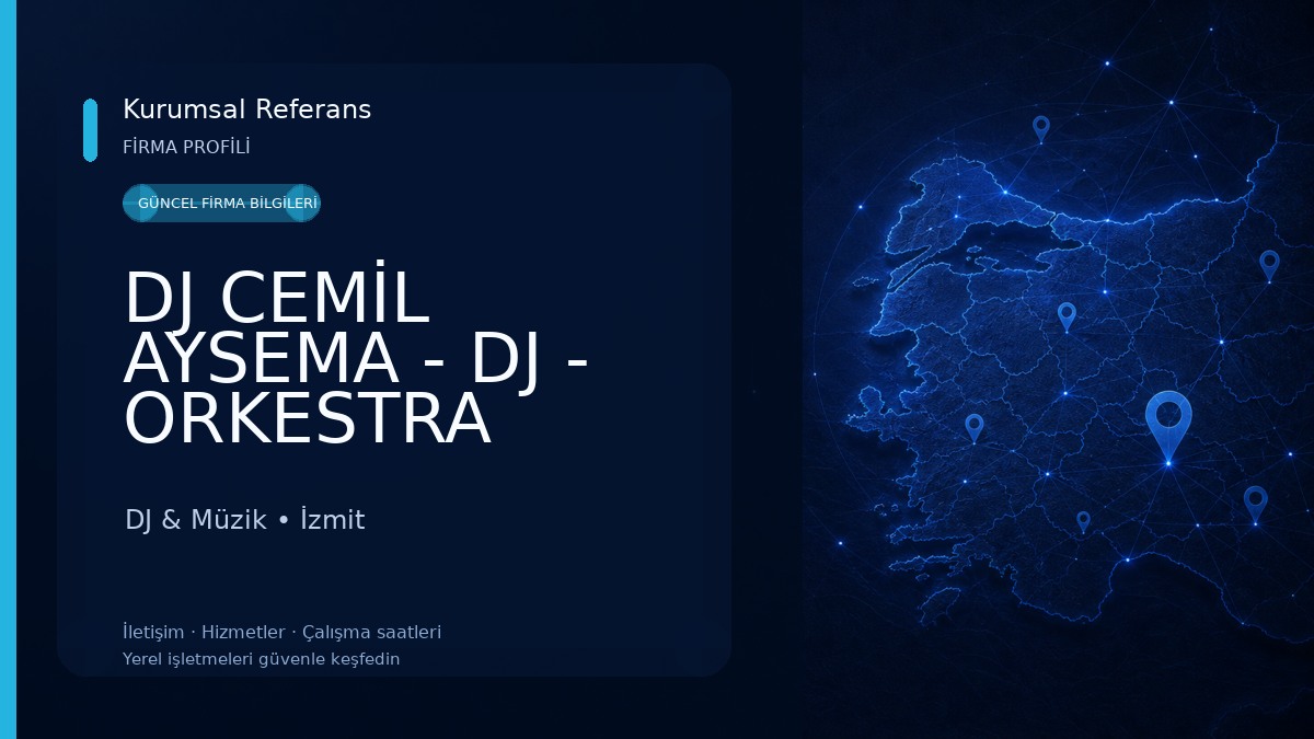 DJ CEMİL AYSEMA - DJ - ORKESTRA HİZMETLERİ