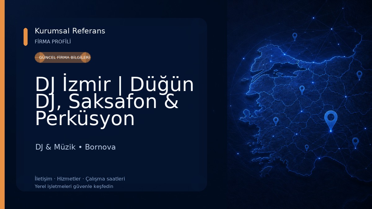 DJ İzmir | Düğün DJ, Saksafon & Perküsyon Performansı 