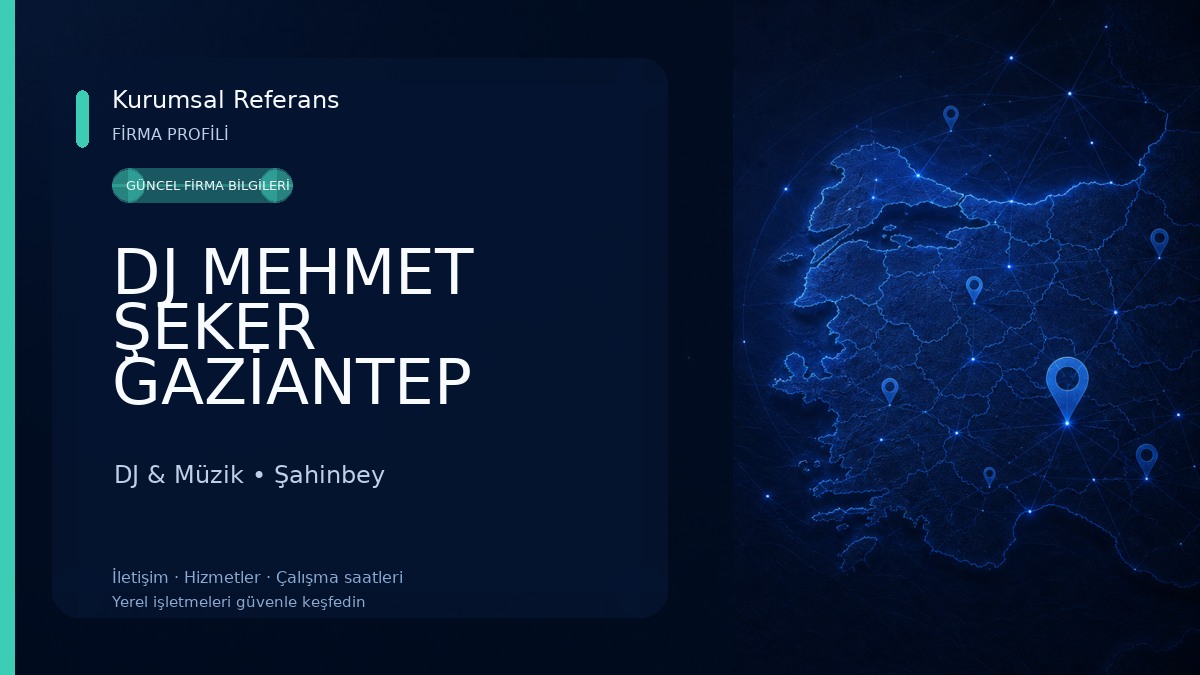 DJ MEHMET ŞEKER GAZİANTEP DJ & Müzik