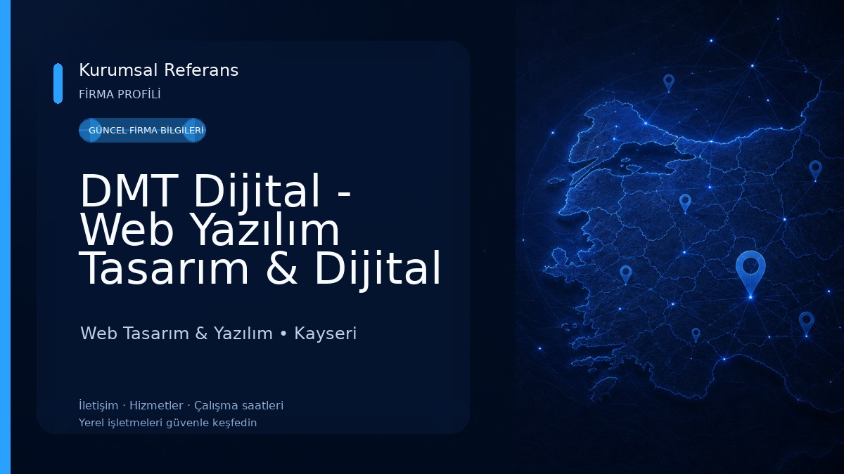DMT Dijital - Web Yazılım Tasarım & Dijital Pazarlama Ajansı Web Tasarım & Yazılım
