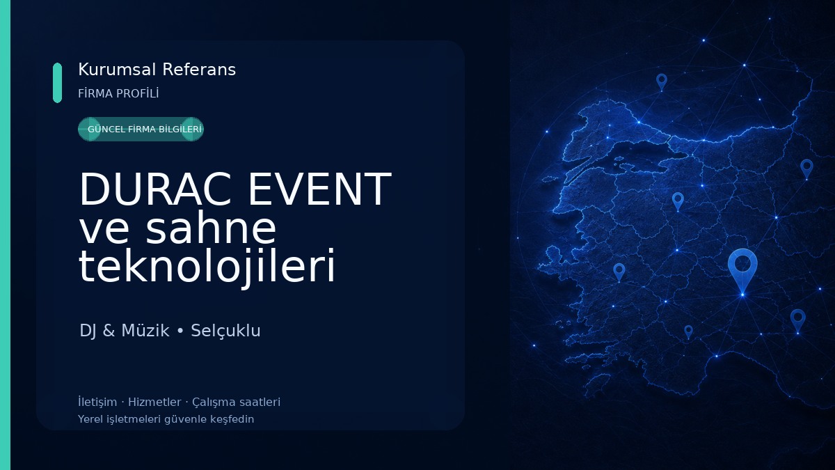 DURAC EVENT ve sahne teknolojileri san.tic.ltd.şti DJ & Müzik