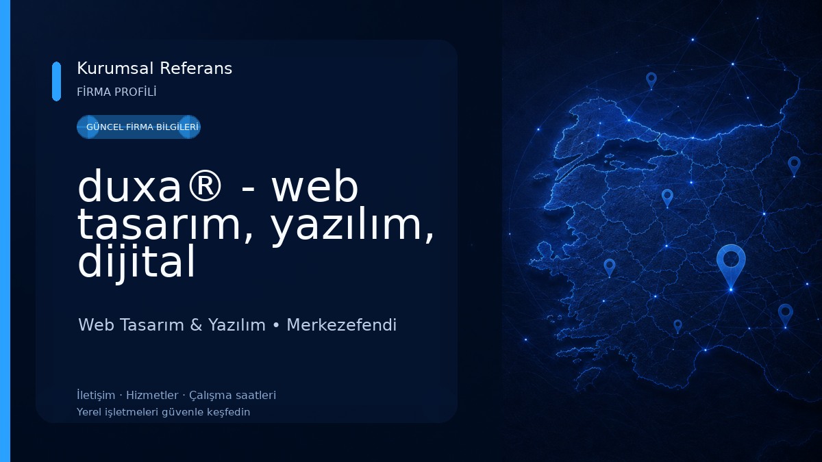 duxa® - web tasarım, yazılım, dijital pazarlama Web Tasarım & Yazılım