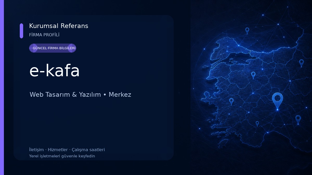 e-kafa Web Tasarım & Yazılım