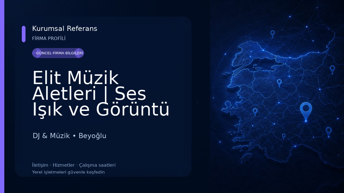 Elit Müzik Aletleri | Ses Işık ve Görüntü Sistemleri DJ & Müzik