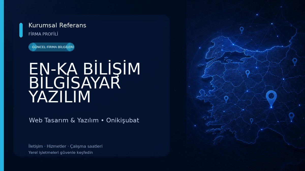 EN-KA BİLİŞİM BİLGİSAYAR YAZILIM Web Tasarım & Yazılım