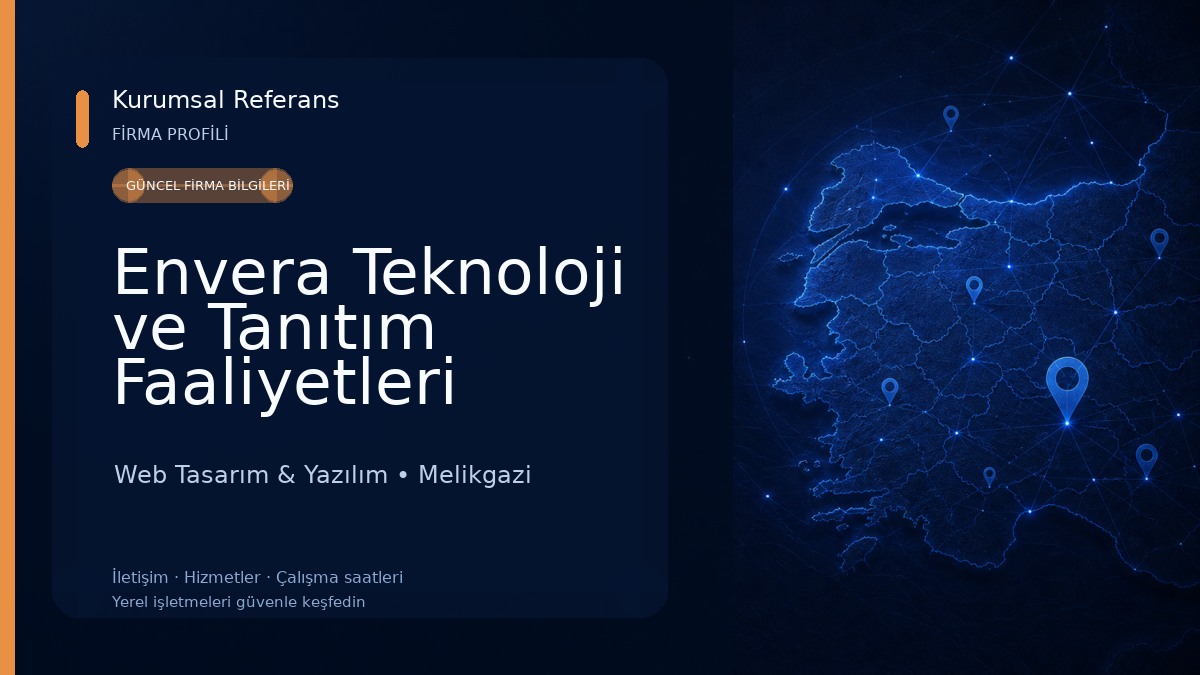 Envera Teknoloji ve Tanıtım Faaliyetleri 