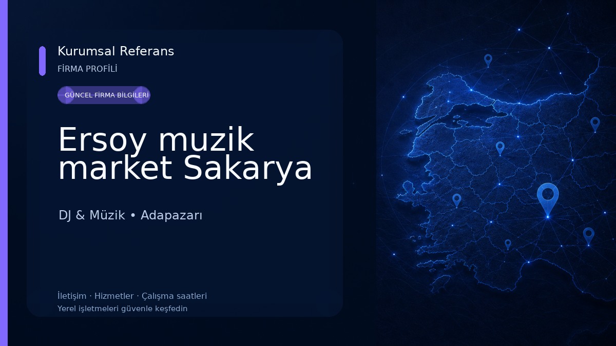 Ersoy muzik market Sakarya DJ & Müzik