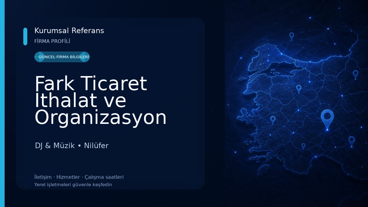 Fark Ticaret İthalat ve Organizasyon DJ & Müzik