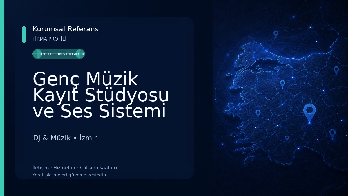 Genç Müzik Kayıt Stüdyosu ve Ses Sistemi Kiralama DJ & Müzik