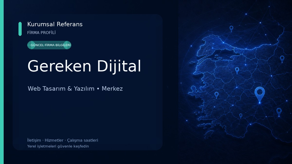 Gereken Dijital Web Tasarım & Yazılım