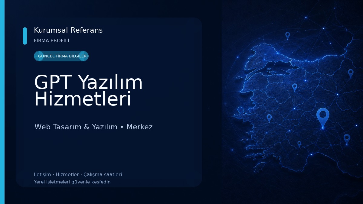 GPT Yazılım Hizmetleri Web Tasarım & Yazılım