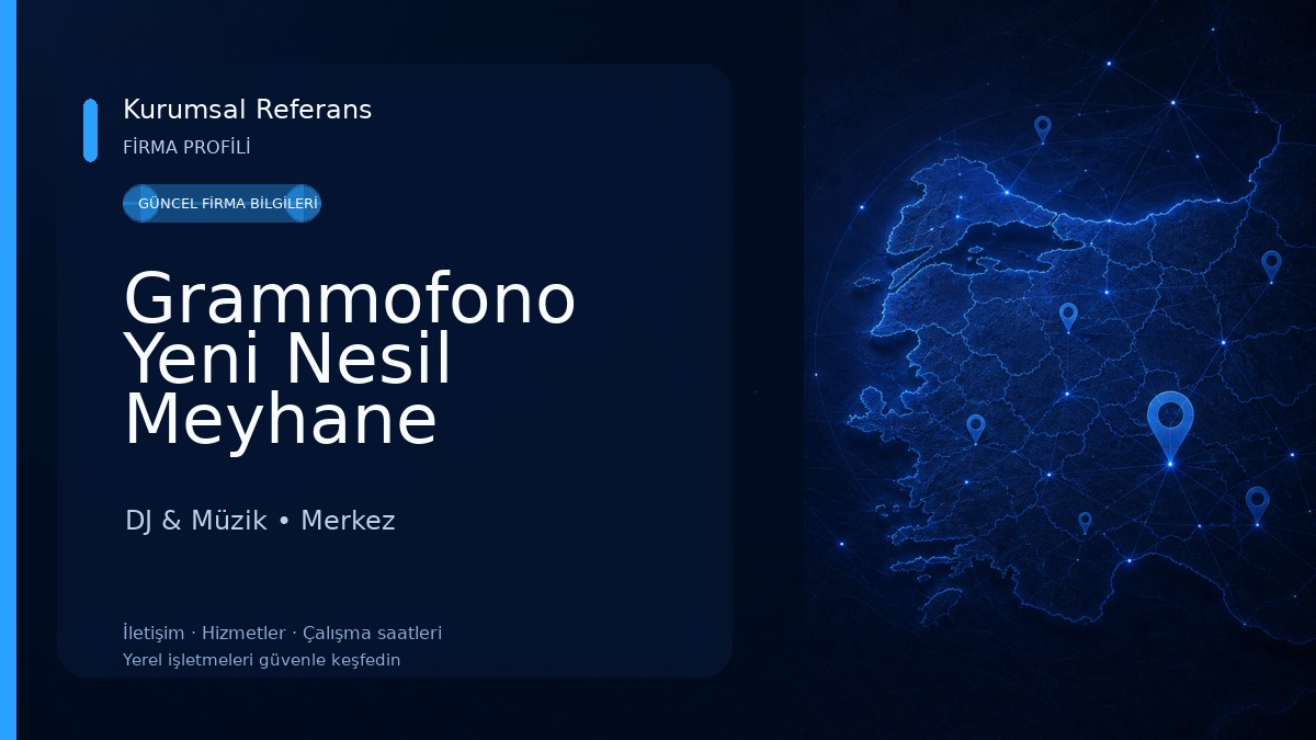 Grammofono Yeni Nesil Meyhane DJ & Müzik