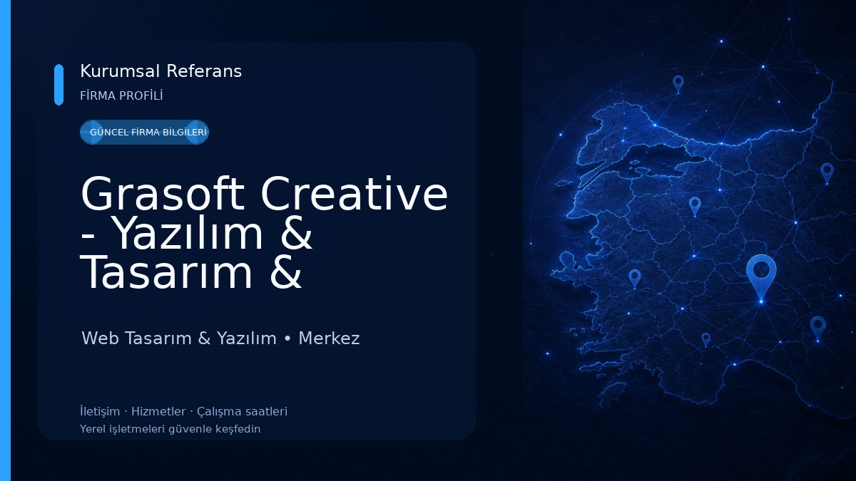 Grasoft Creative - Yazılım & Tasarım & Bilgisayar Hizmetleri 