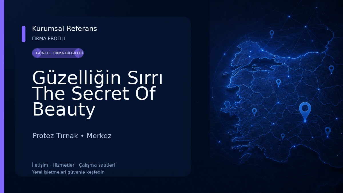 Güzelliğin Sırrı The Secret Of Beauty Protez Tırnak