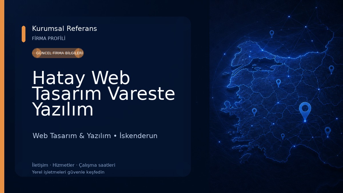 Hatay Web Tasarım Vareste Yazılım