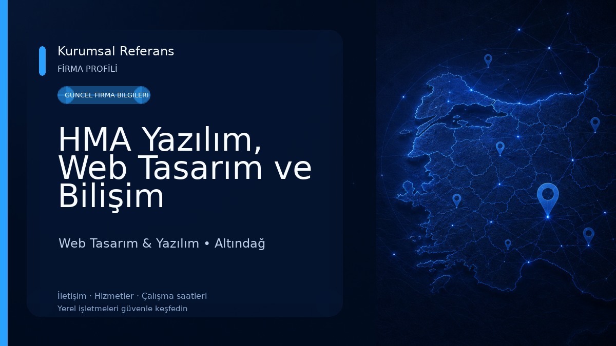 HMA Yazılım, Web Tasarım ve Bilişim Hizmetleri Web Tasarım & Yazılım