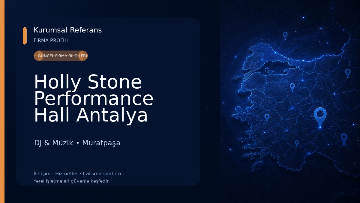 Holly Stone Performance Hall Antalya DJ & Müzik