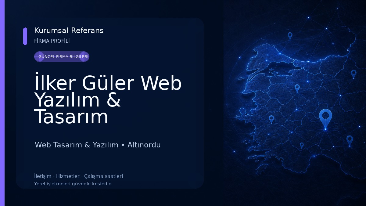 İlker Güler Web Yazılım & Tasarım Web Tasarım & Yazılım