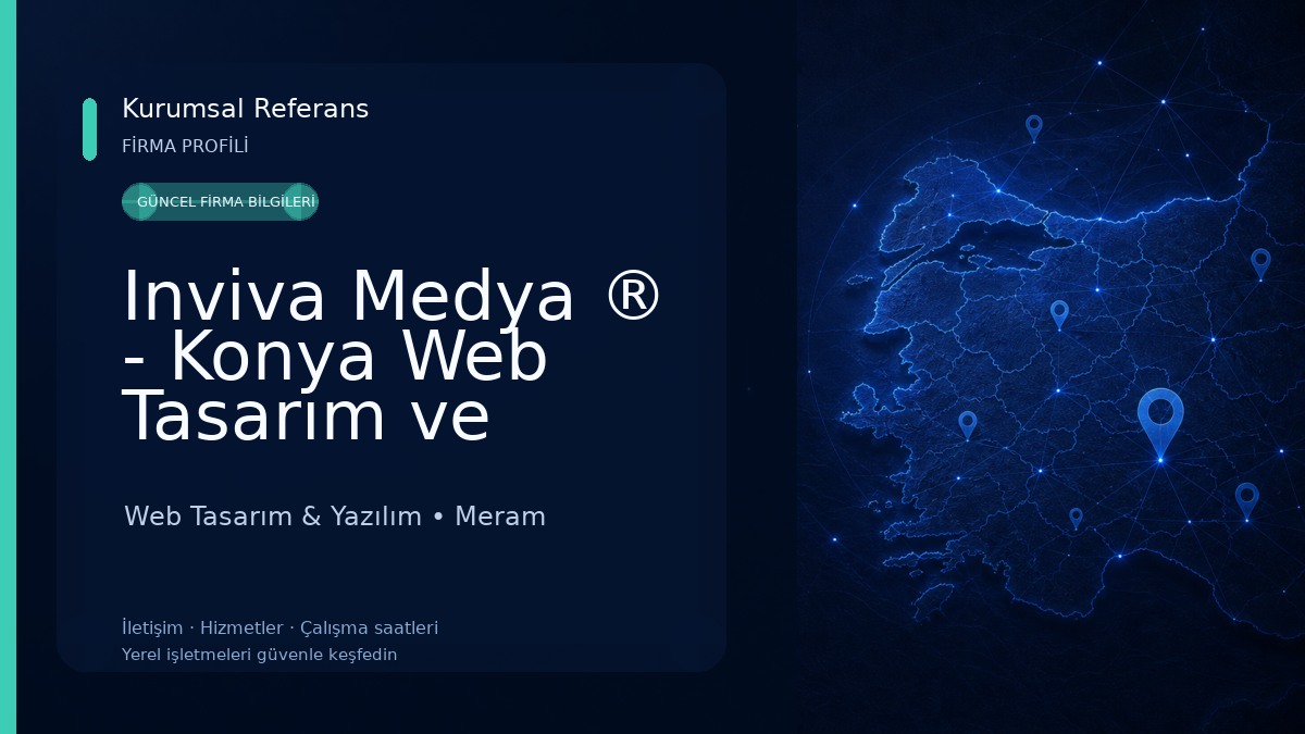 Inviva Medya ® - Konya Web Tasarım ve Reklam Ajansı, Ambalaj, Grafik Tasarım, Kurumsal Hosting ve Sunucu Çözümleri