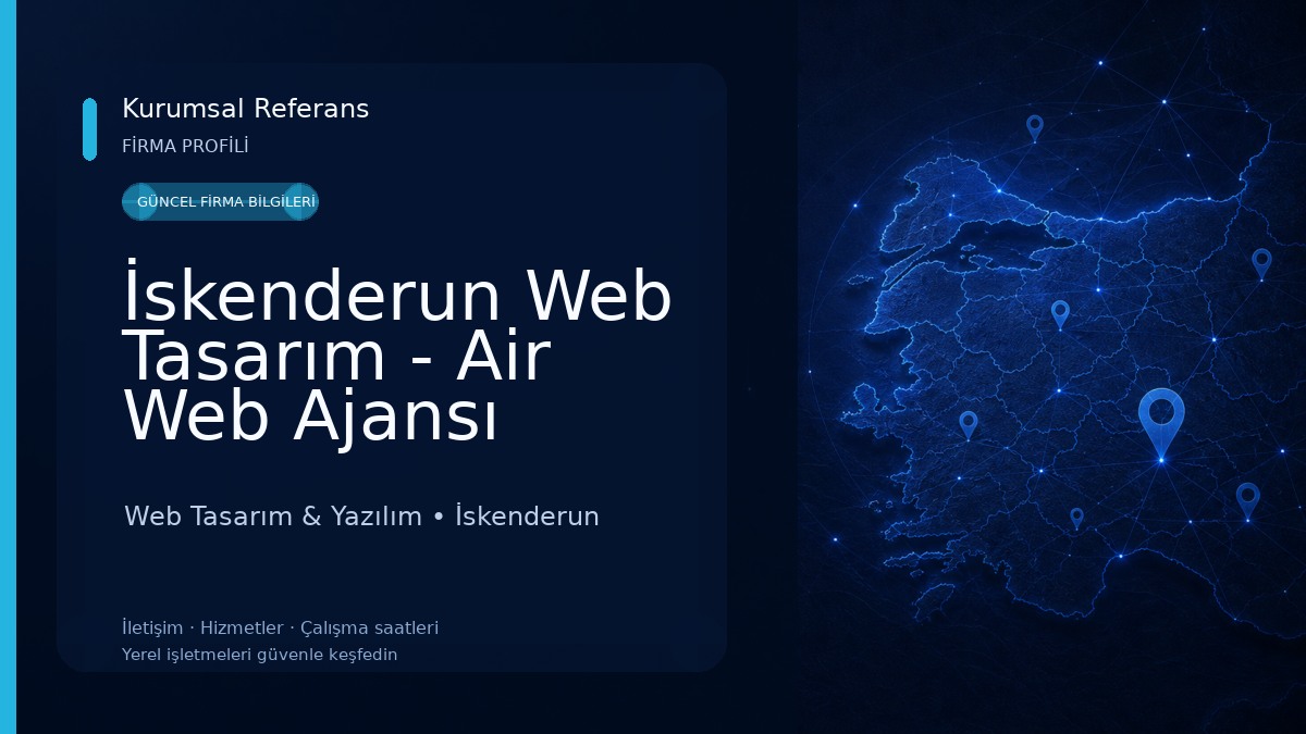 İskenderun Web Tasarım - Air Web Ajansı