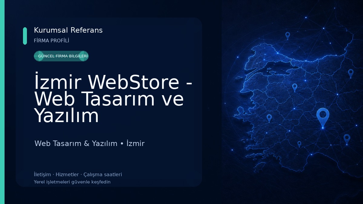 İzmir WebStore - Web Tasarım ve Yazılım