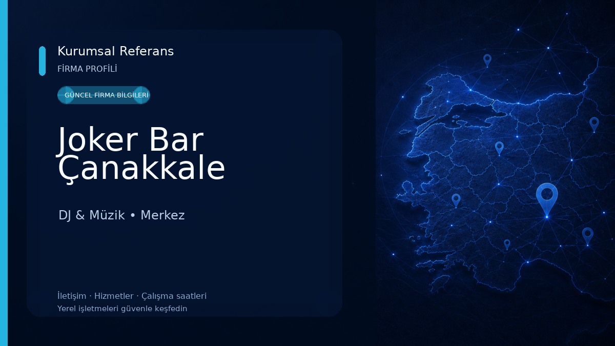 Joker Bar Çanakkale DJ & Müzik