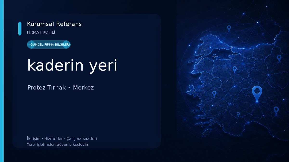 kaderin yeri Protez Tırnak
