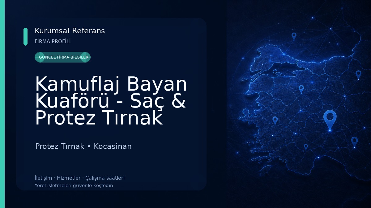 Kamuflaj Bayan Kuaförü - Saç & Protez Tırnak Tasarım Merkezi Güzellik Salonu Protez Tırnak