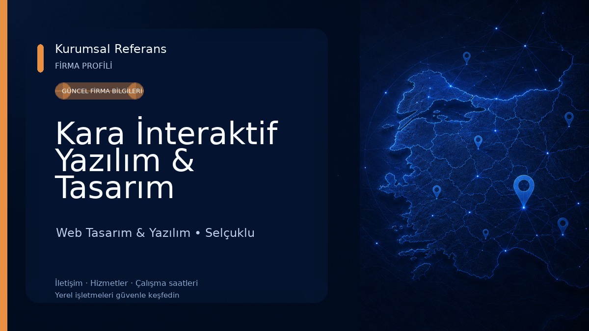 Kara İnteraktif Yazılım & Tasarım Çözümleri Web Tasarım & Yazılım