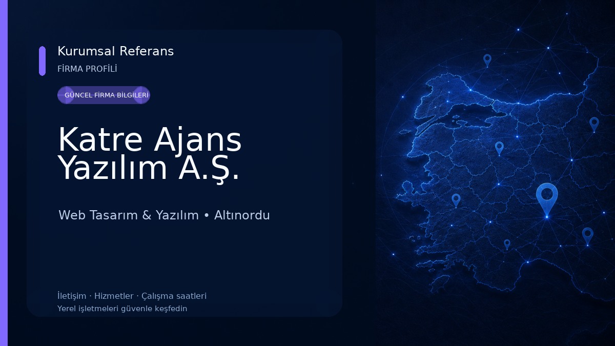 Katre Ajans Yazılım A.Ş. Web Tasarım & Yazılım