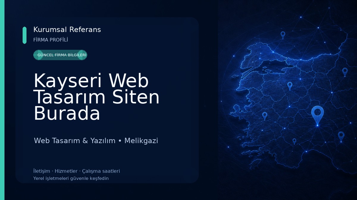 Kayseri Web Tasarım Siten Burada